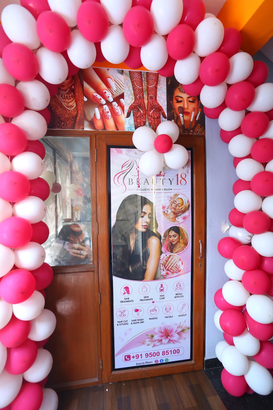 Beauty18 salon entrance in Tharamani Chennai